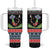 Alien Christmas Tumbler With Handle Xmas Holiday Patterns - Wonder Print Shop