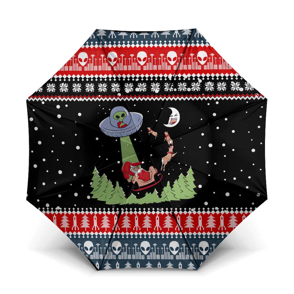 Alien Christmas Umbrella Xmas Holiday Patterns - Wonder Print Shop