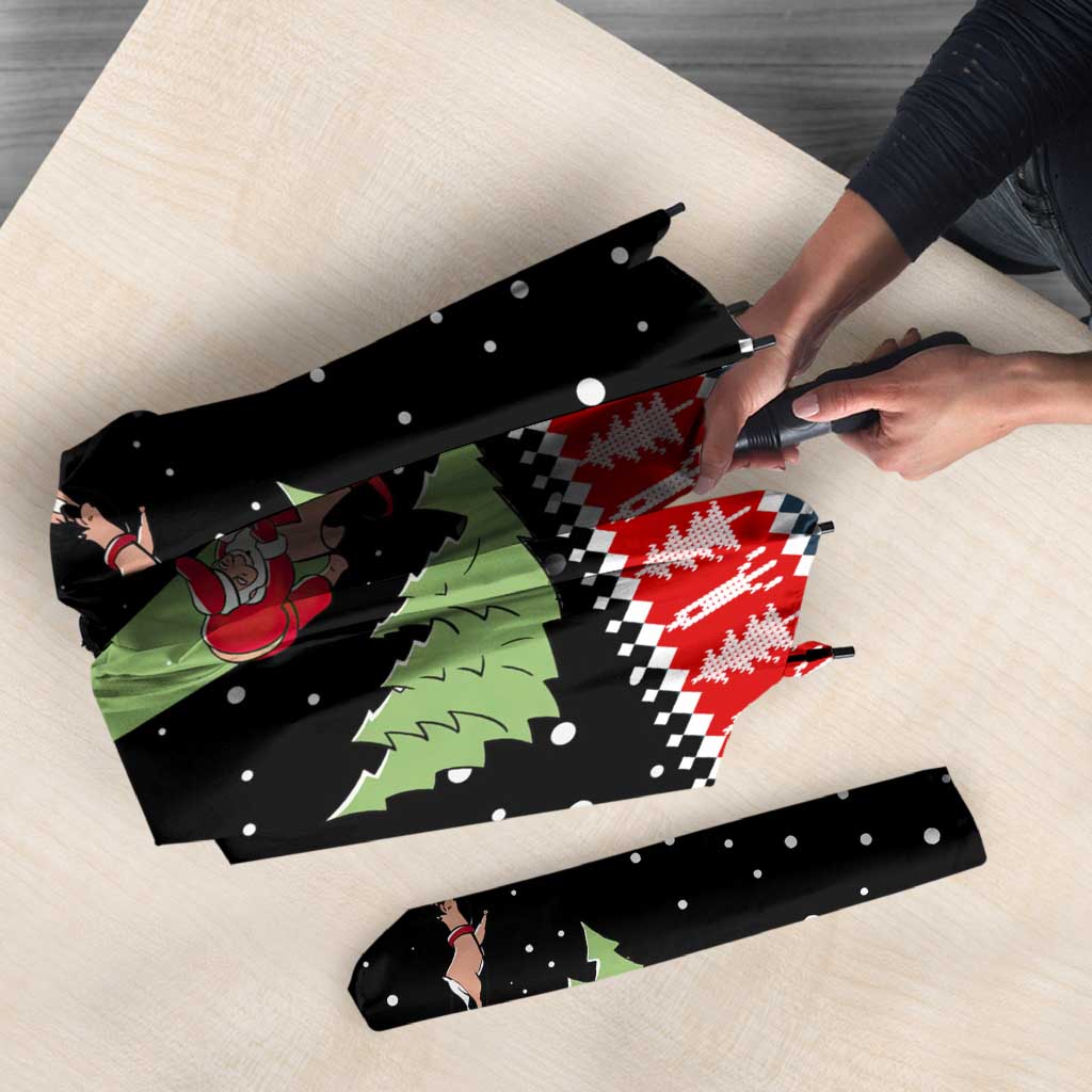 Alien Christmas Umbrella Xmas Holiday Patterns - Wonder Print Shop
