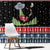 Alien Christmas Window Curtain Xmas Holiday Patterns - Wonder Print Shop