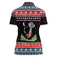Alien Christmas Women Polo Shirt Xmas Holiday Patterns - Wonder Print Shop