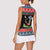 Alien Christmas Women Sleeveless Polo Shirt Xmas Holiday Patterns - Wonder Print Shop