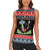 Alien Christmas Women Sleeveless Polo Shirt Xmas Holiday Patterns - Wonder Print Shop