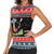 Alien Christmas Women Sleeveless Polo Shirt Xmas Holiday Patterns - Wonder Print Shop