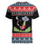 Alien Christmas Women V-Neck T-Shirt Xmas Holiday Patterns - Wonder Print Shop