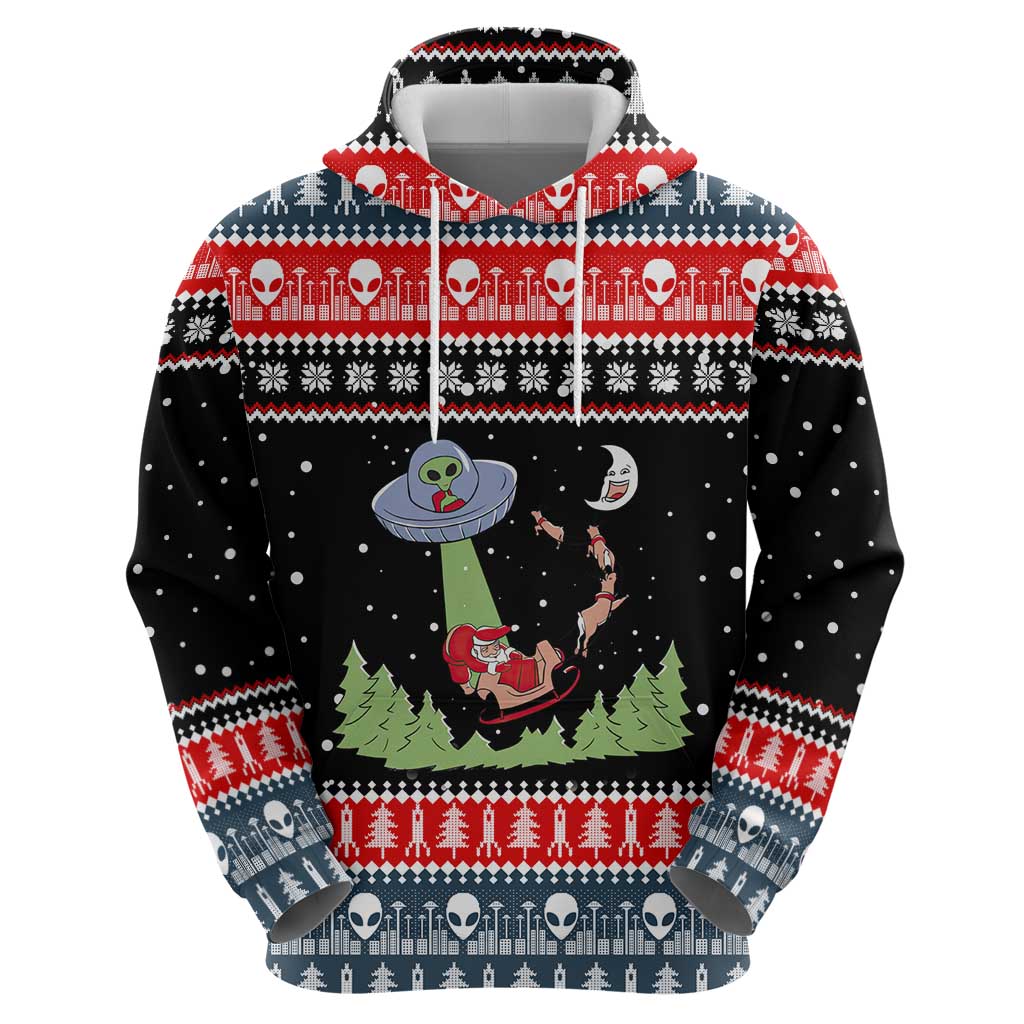 Alien Christmas Zip Hoodie Xmas Holiday Patterns - Wonder Print Shop