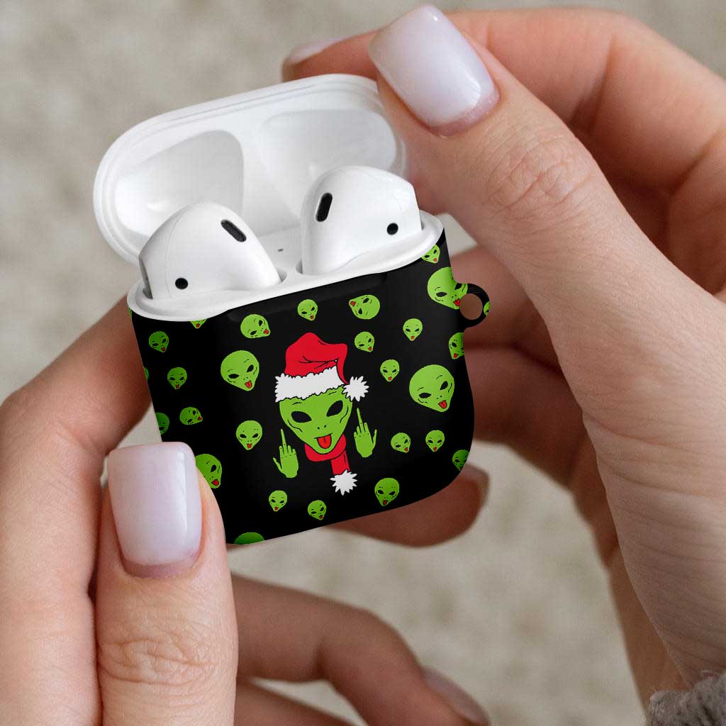 Alien Christmas AirPods Case Xmas Holiday Patterns - Wonder Print Shop