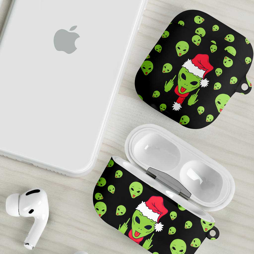 Alien Christmas AirPods Case Xmas Holiday Patterns - Wonder Print Shop