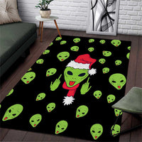 Alien Christmas Area Rug Xmas Holiday Patterns - Wonder Print Shop