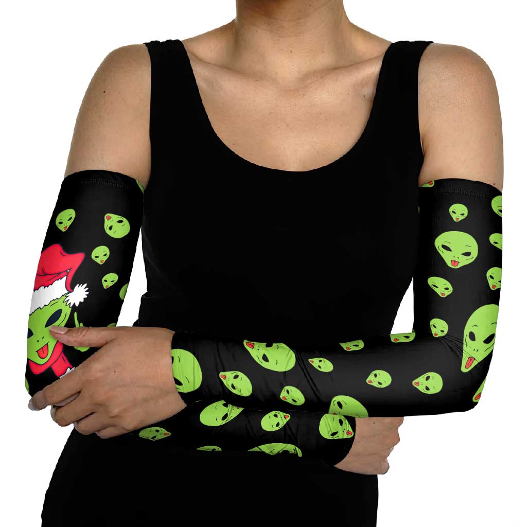 Alien Christmas Arm Sleeves Xmas Holiday Patterns - Wonder Print Shop