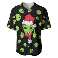 Alien Christmas Baseball Jersey Xmas Holiday Patterns - Wonder Print Shop