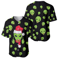 Alien Christmas Baseball Jersey Xmas Holiday Patterns - Wonder Print Shop
