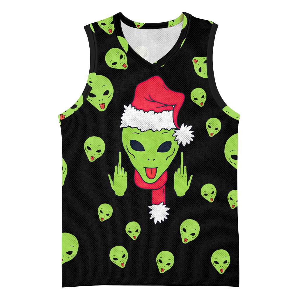 Alien Christmas Basketball Jersey Xmas Holiday Patterns - Wonder Print Shop