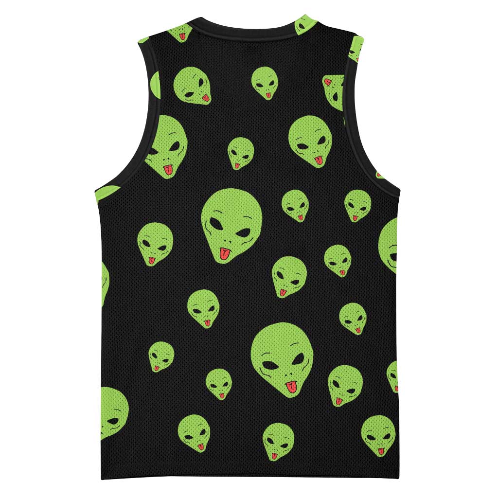 Alien Christmas Basketball Jersey Xmas Holiday Patterns - Wonder Print Shop
