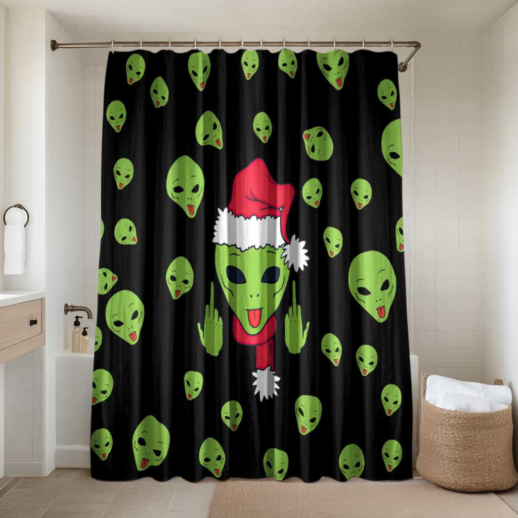 Alien Christmas Bathroom Set Xmas Holiday Patterns - Wonder Print Shop
