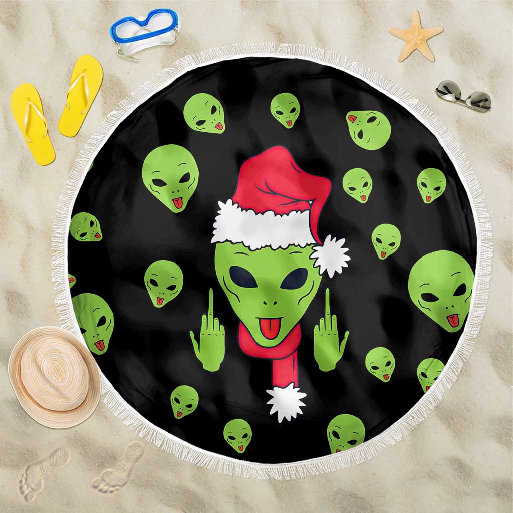 Alien Christmas Beach Blanket Xmas Holiday Patterns - Wonder Print Shop
