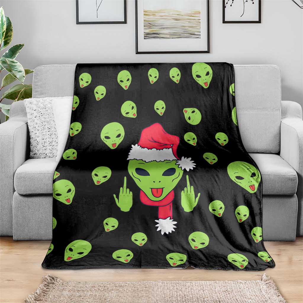 Alien Christmas Blanket Xmas Holiday Patterns - Wonder Print Shop