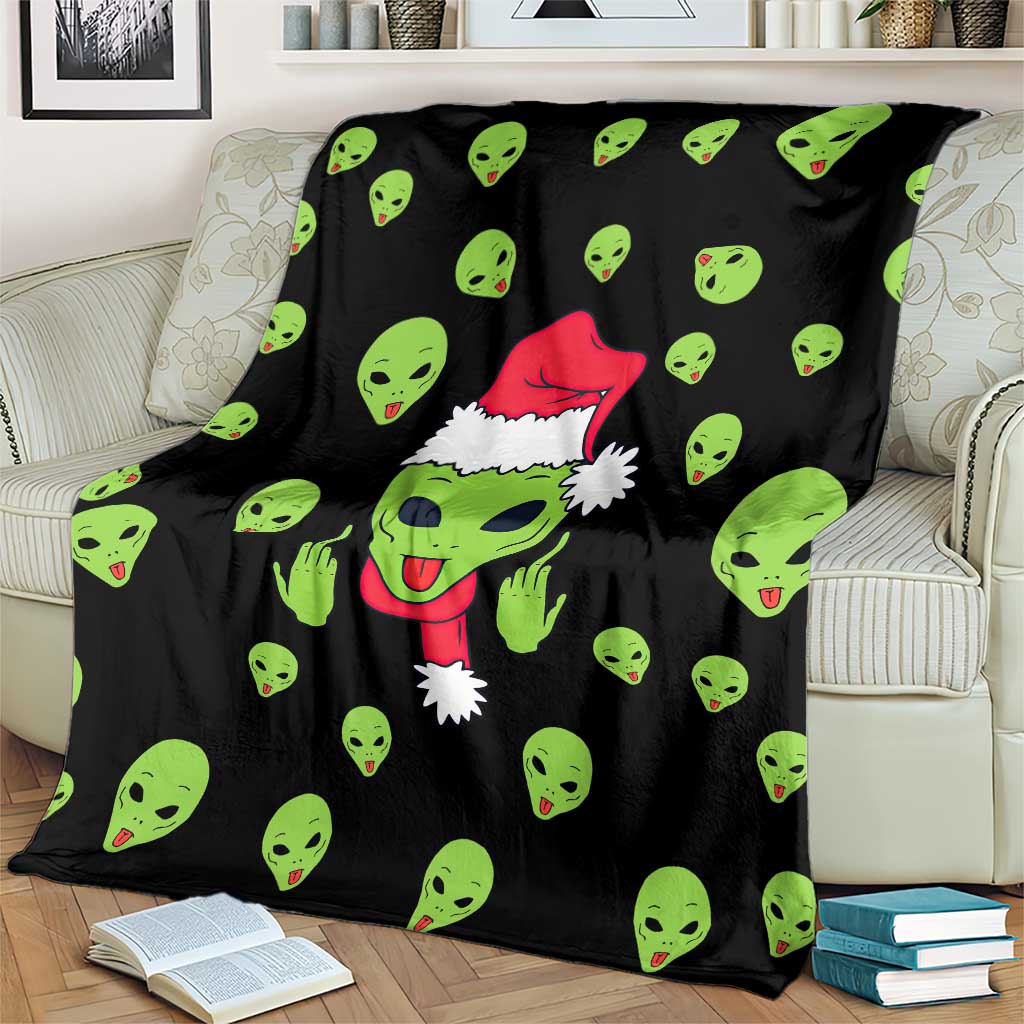 Alien Christmas Blanket Xmas Holiday Patterns - Wonder Print Shop