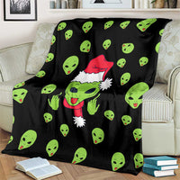 Alien Christmas Blanket Xmas Holiday Patterns - Wonder Print Shop