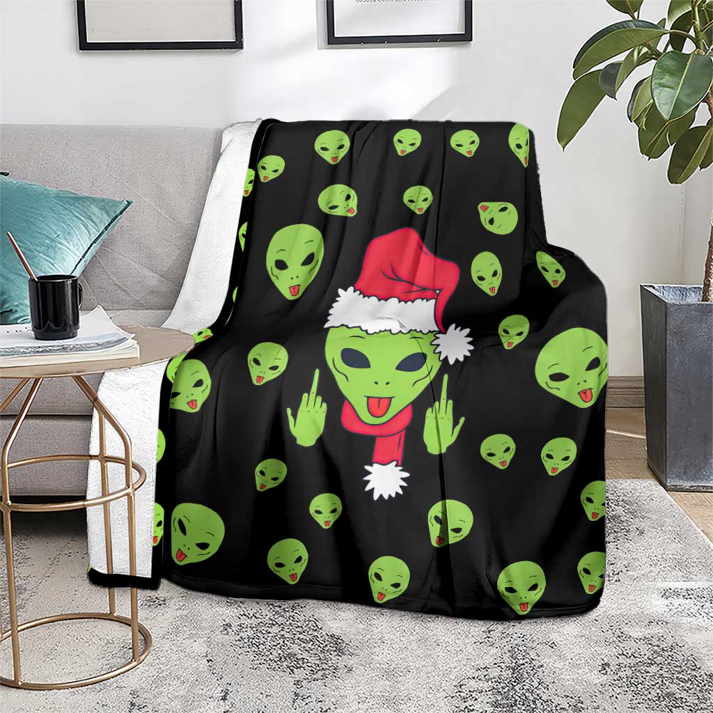 Alien Christmas Blanket Xmas Holiday Patterns - Wonder Print Shop
