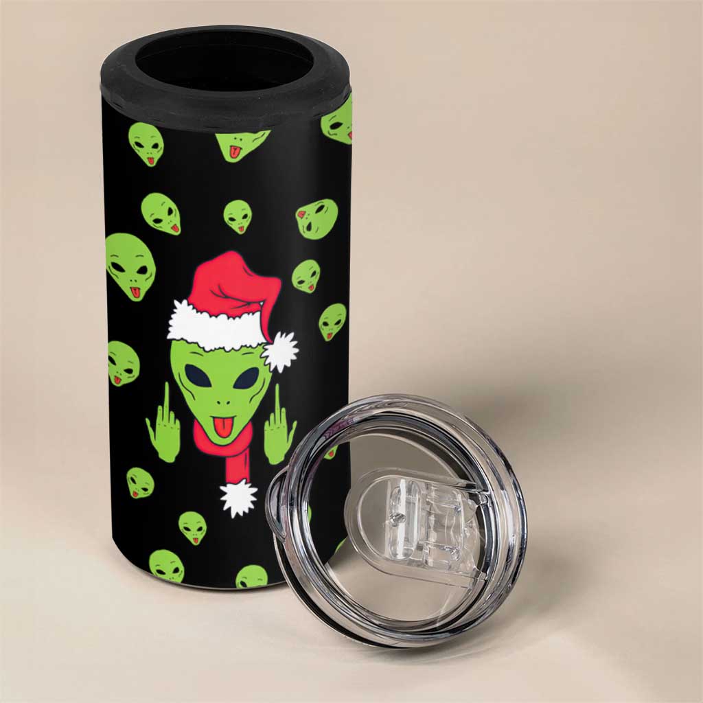 Alien Christmas 4 in 1 Can Cooler Tumbler Xmas Holiday Patterns - Wonder Print Shop