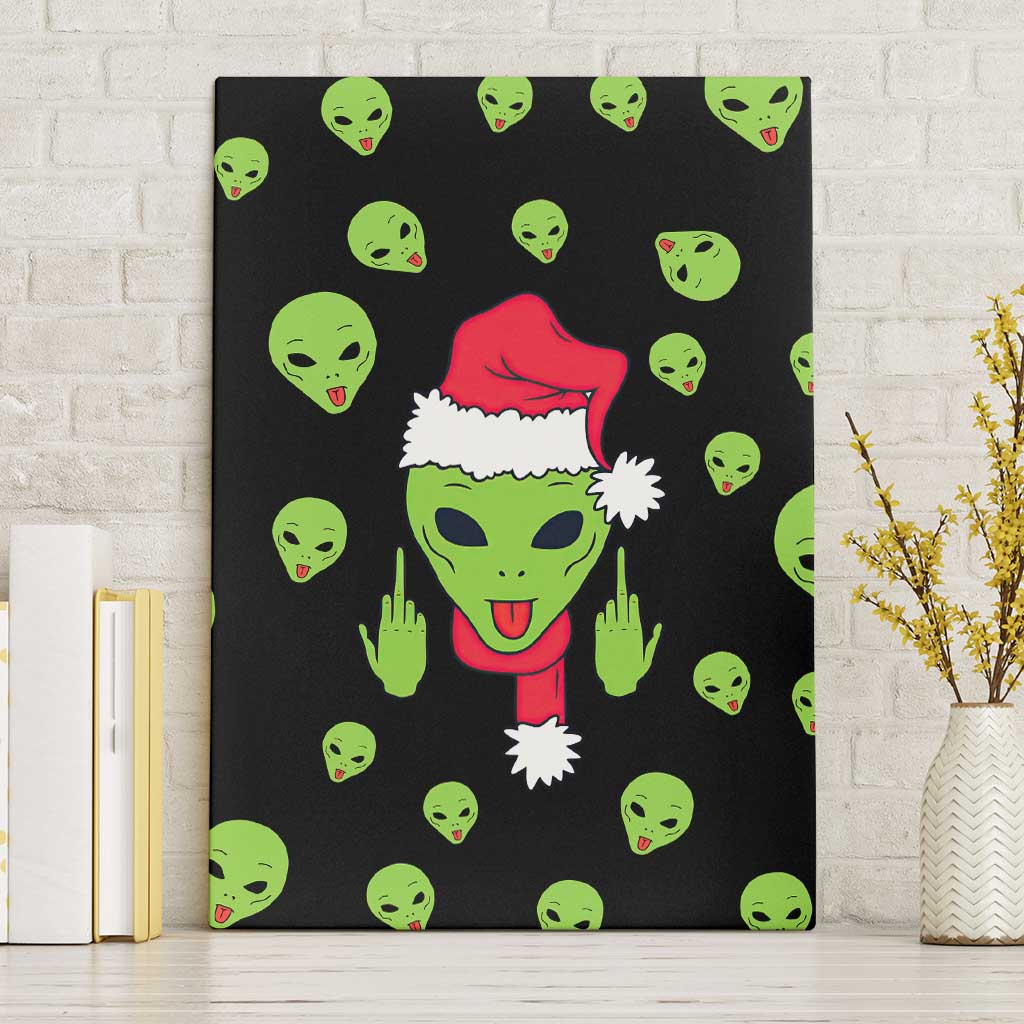 Alien Christmas Canvas Wall Art Xmas Holiday Patterns - Wonder Print Shop