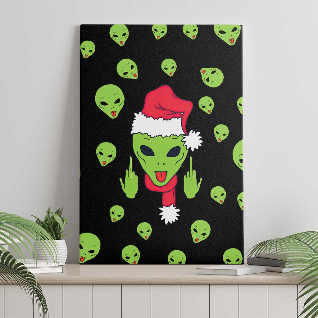 Alien Christmas Canvas Wall Art Xmas Holiday Patterns - Wonder Print Shop