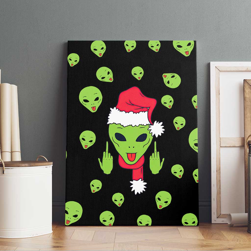 Alien Christmas Canvas Wall Art Xmas Holiday Patterns - Wonder Print Shop