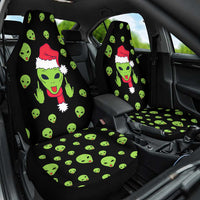 Alien Christmas Car Seat Cover Xmas Holiday Patterns - Wonder Print Shop