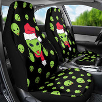 Alien Christmas Car Seat Cover Xmas Holiday Patterns - Wonder Print Shop