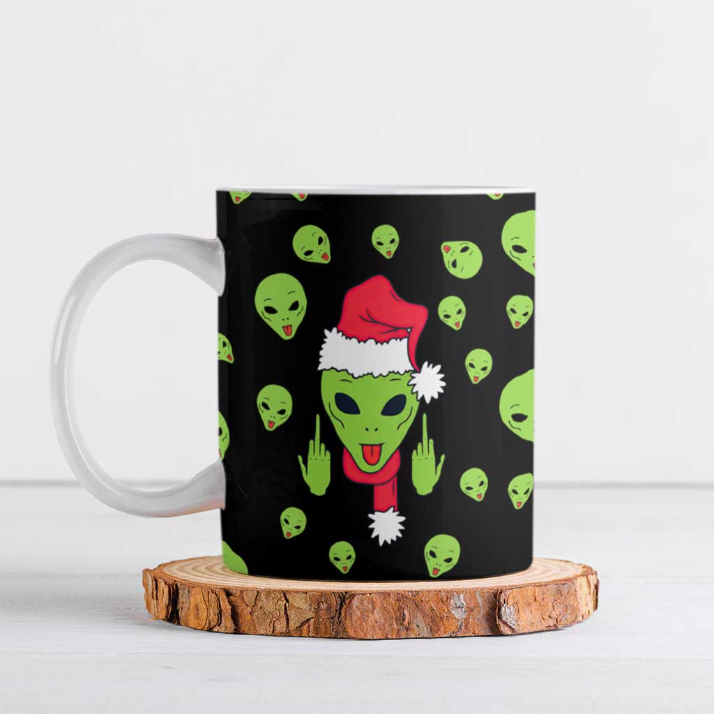 Alien Christmas Ceramic Mug Xmas Holiday Patterns - Wonder Print Shop