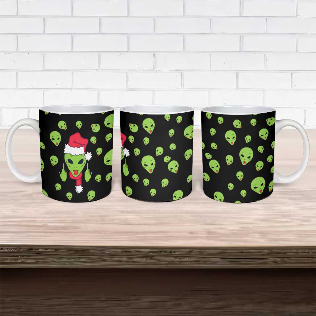 Alien Christmas Ceramic Mug Xmas Holiday Patterns - Wonder Print Shop