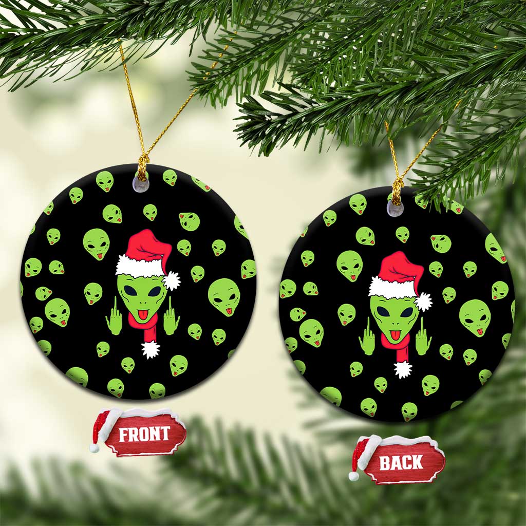 Alien Christmas Ceramic Ornament Xmas Holiday Patterns - Wonder Print Shop