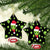 Alien Christmas Ceramic Ornament Xmas Holiday Patterns - Wonder Print Shop
