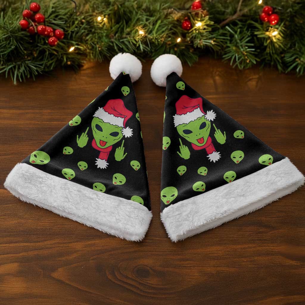 Alien Christmas Santa Hat Xmas Holiday Patterns - Wonder Print Shop
