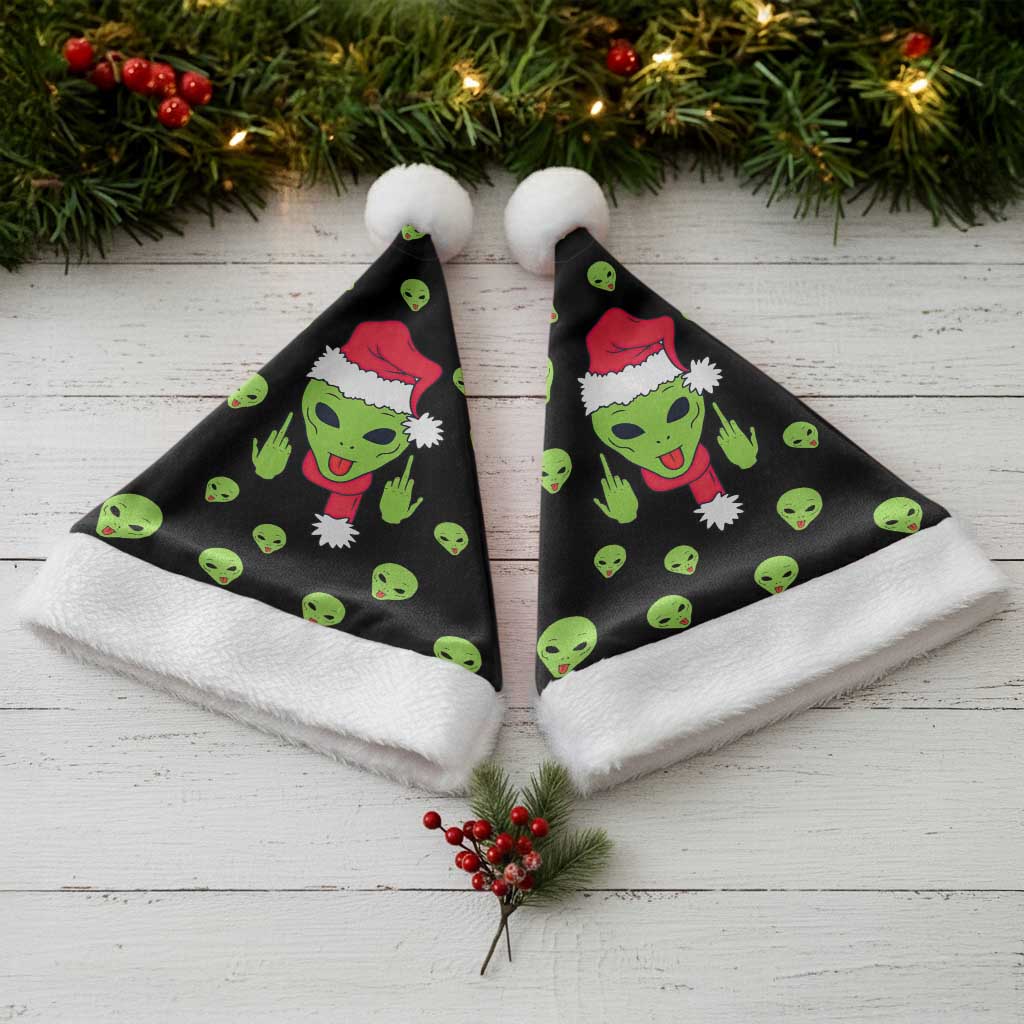 Alien Christmas Santa Hat Xmas Holiday Patterns - Wonder Print Shop