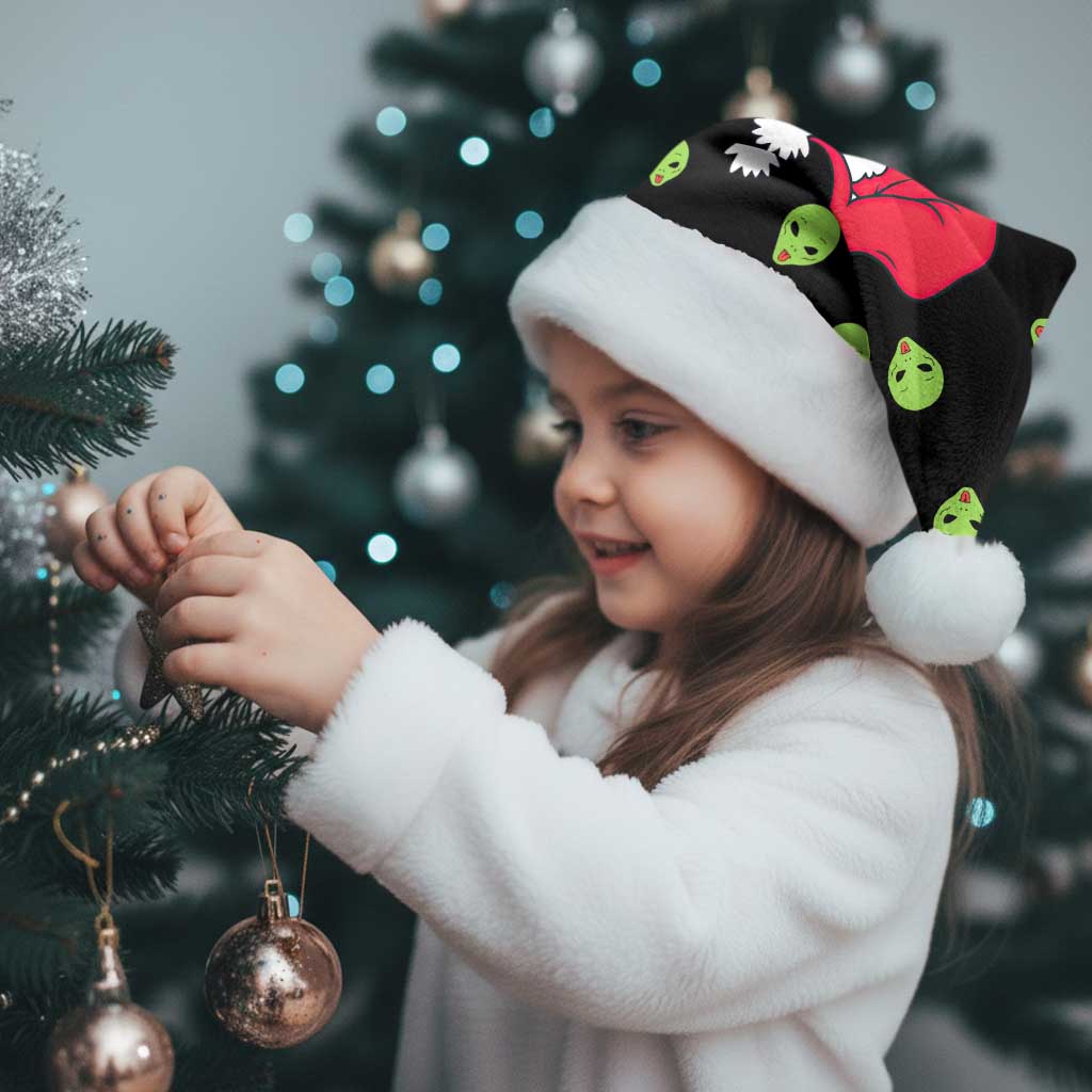 Alien Christmas Santa Hat Xmas Holiday Patterns - Wonder Print Shop