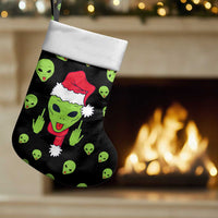 Alien Christmas Stocking Xmas Holiday Patterns - Wonder Print Shop