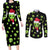 Alien Christmas Couples Matching Long Sleeve Bodycon Dress and Long Sleeve Button Shirt Xmas Holiday Patterns - Wonder Print Shop