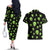 Alien Christmas Couples Matching Off The Shoulder Long Sleeve Dress and Hawaiian Shirt Xmas Holiday Patterns - Wonder Print Shop