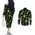 Alien Christmas Couples Matching Off The Shoulder Long Sleeve Dress and Long Sleeve Button Shirt Xmas Holiday Patterns - Wonder Print Shop