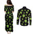Alien Christmas Couples Matching Puletasi and Long Sleeve Button Shirt Xmas Holiday Patterns - Wonder Print Shop