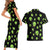 Alien Christmas Couples Matching Short Sleeve Bodycon Dress and Hawaiian Shirt Xmas Holiday Patterns - Wonder Print Shop