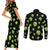 Alien Christmas Couples Matching Short Sleeve Bodycon Dress and Long Sleeve Button Shirt Xmas Holiday Patterns - Wonder Print Shop