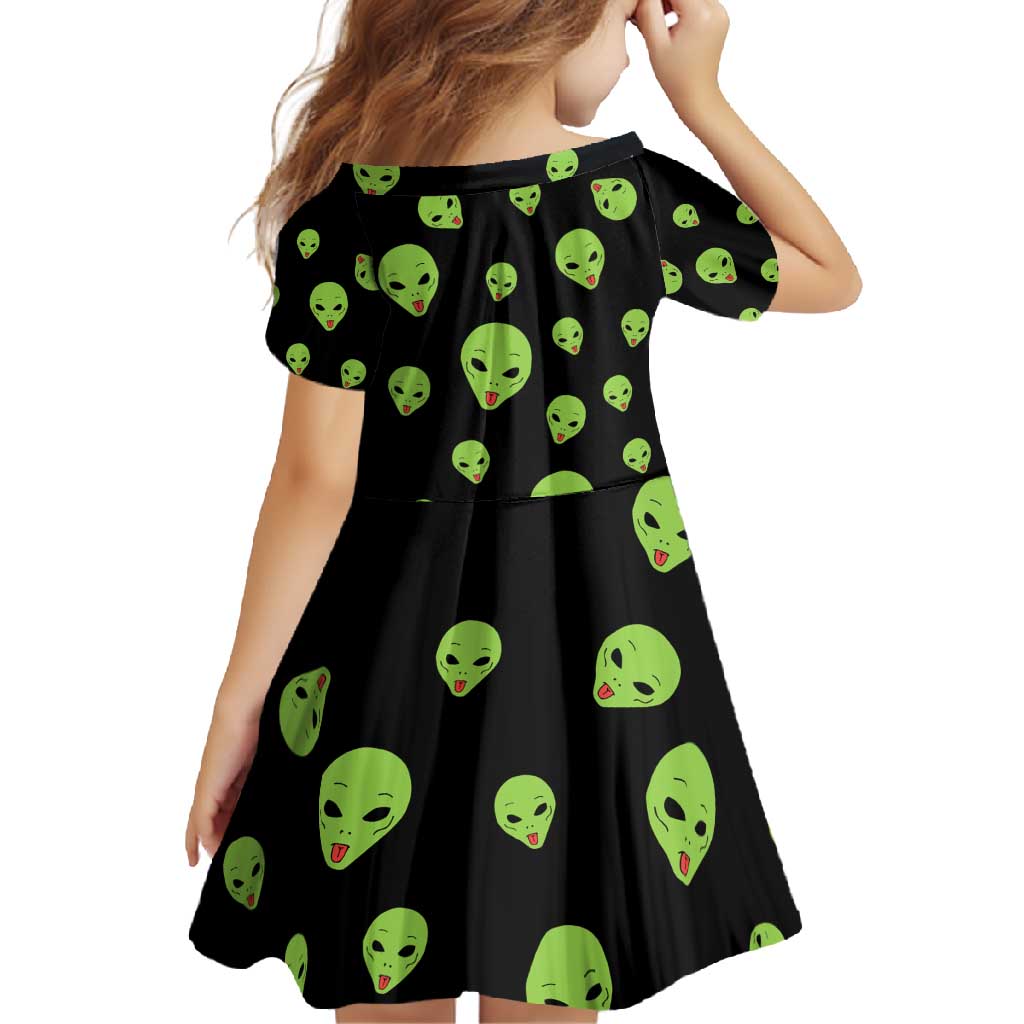 Alien Christmas Family Matching Off Shoulder Maxi Dress and Hawaiian Shirt Xmas Holiday Patterns - Wonder Print Shop