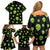 Alien Christmas Family Matching Off Shoulder Short Dress and Hawaiian Shirt Xmas Holiday Patterns - Wonder Print Shop