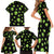Alien Christmas Family Matching Short Sleeve Bodycon Dress and Hawaiian Shirt Xmas Holiday Patterns - Wonder Print Shop