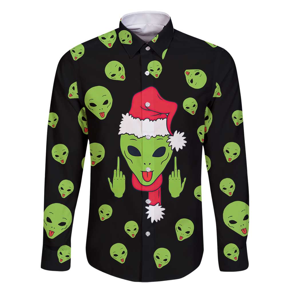 Alien Christmas Family Matching Summer Maxi Dress and Hawaiian Shirt Xmas Holiday Patterns - Wonder Print Shop