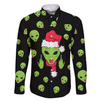 Alien Christmas Family Matching Summer Maxi Dress and Hawaiian Shirt Xmas Holiday Patterns - Wonder Print Shop