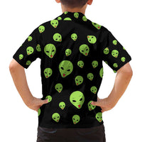 Alien Christmas Family Matching Tank Maxi Dress and Hawaiian Shirt Xmas Holiday Patterns - Wonder Print Shop